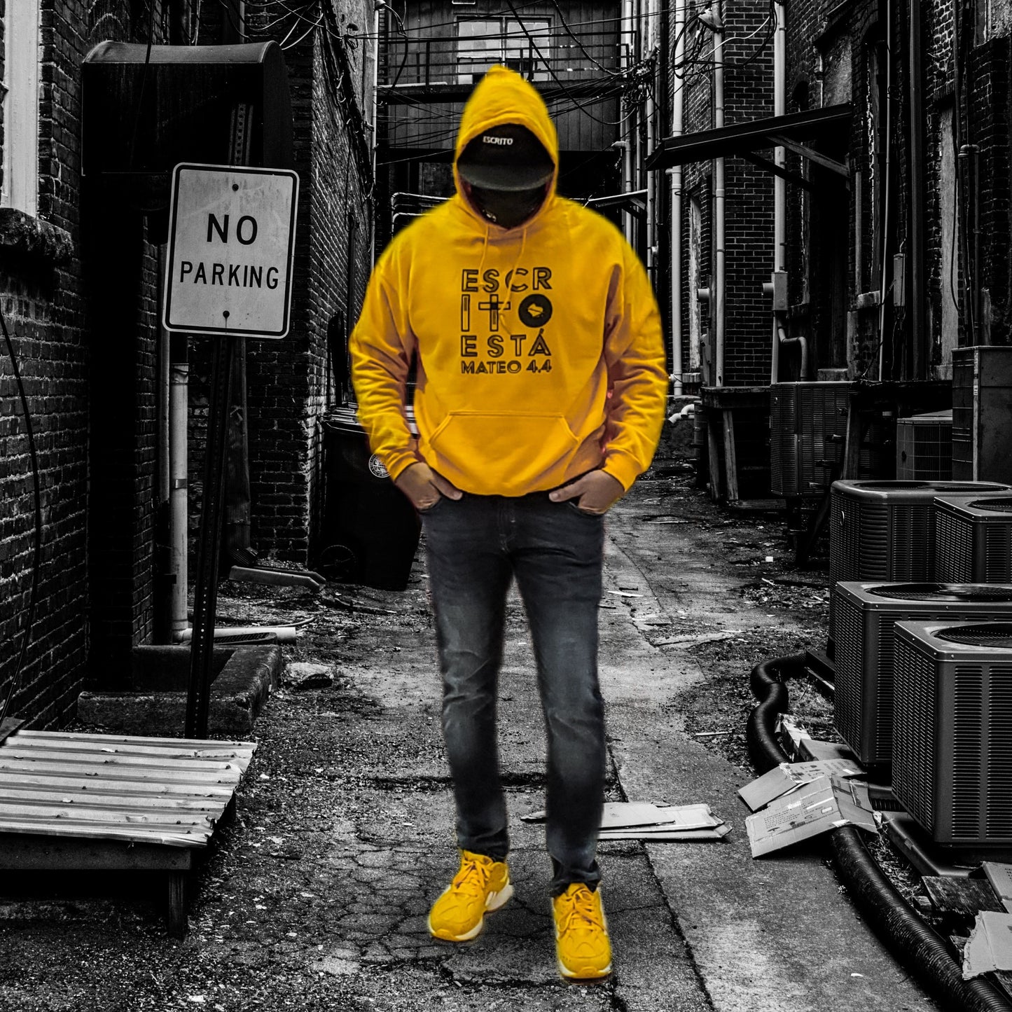 Gold Hoodie ESCRITOESTA - ESCRITO:ESTÁ