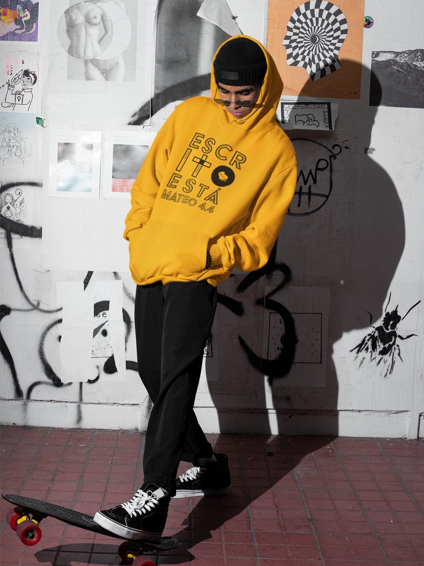 Gold Hoodie ESCRITOESTA - ESCRITO:ESTÁ