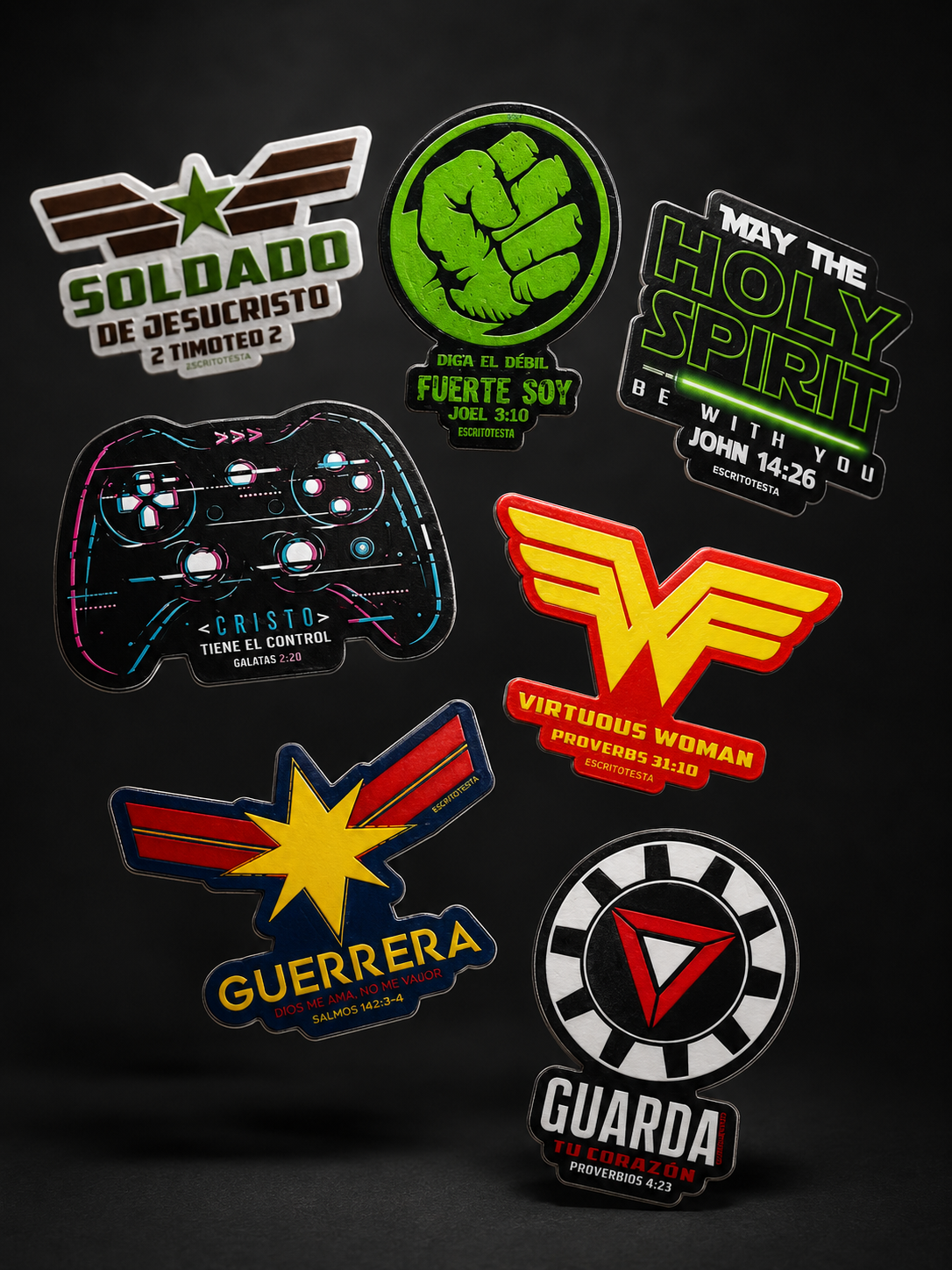 Stickers Cristianos Premium de la marca ESCRITOESTÁ