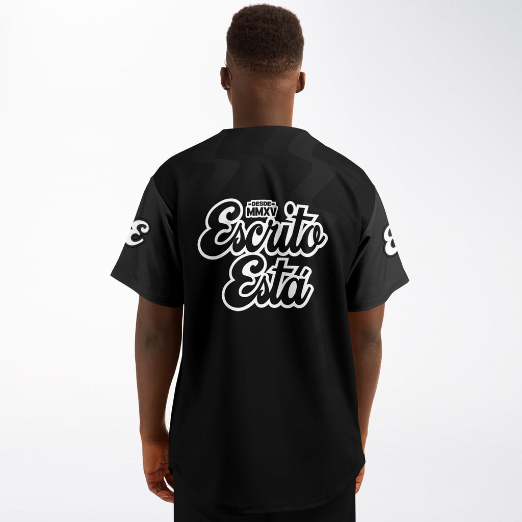 Black-Gray Baseball Jersey