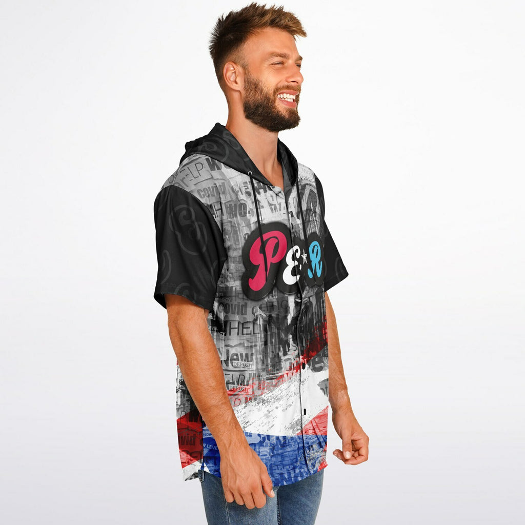 PER -Hooded Baseball Jersey