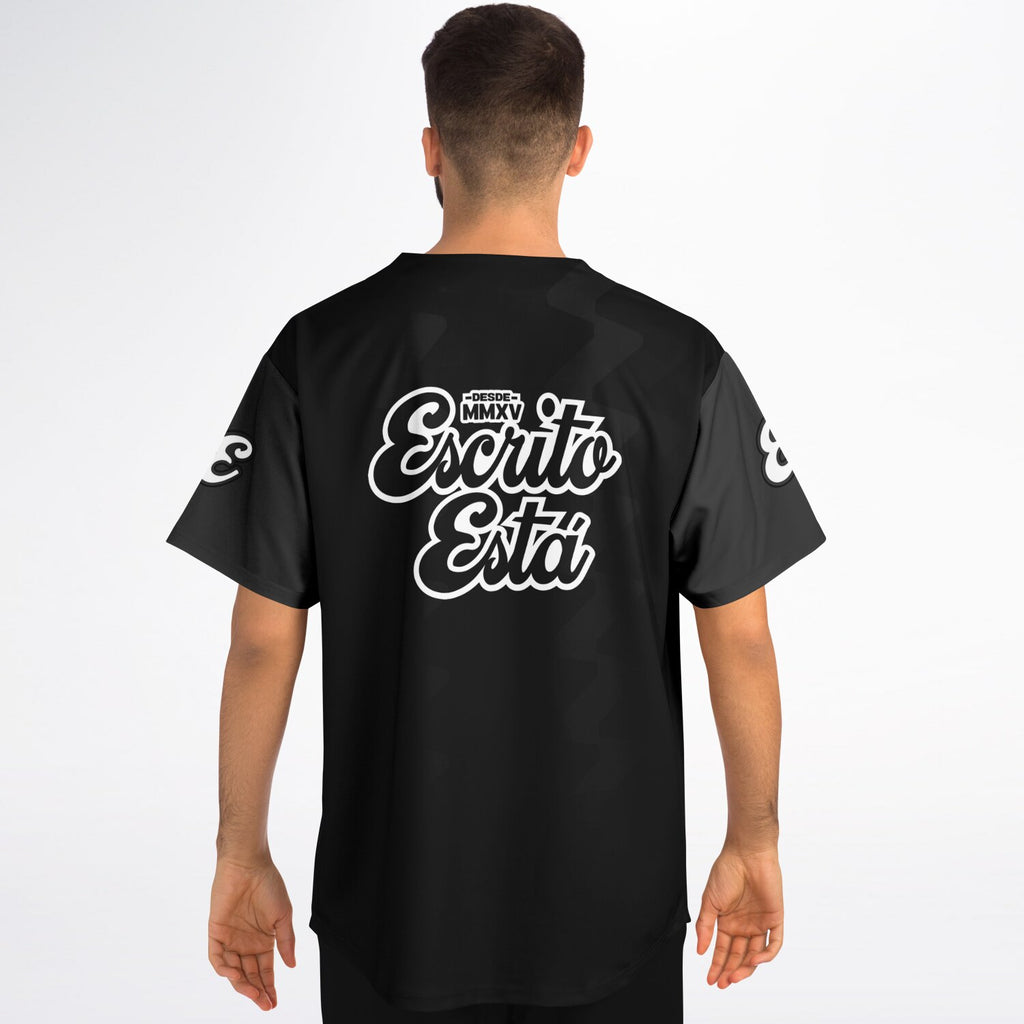 Black-Gray Baseball Jersey