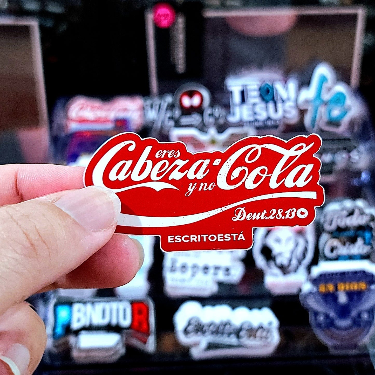 Sticker Cabeza y no Cola