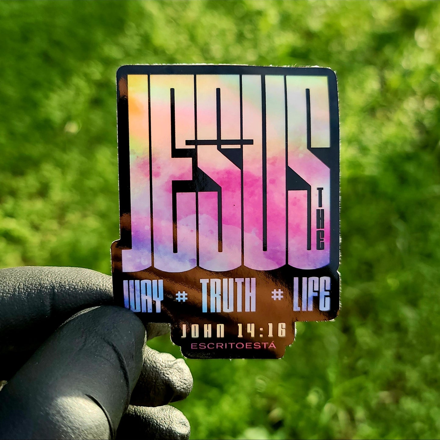 Sticker Jesus WTL Holographic