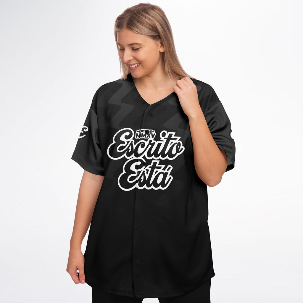 Black-Gray Baseball Jersey