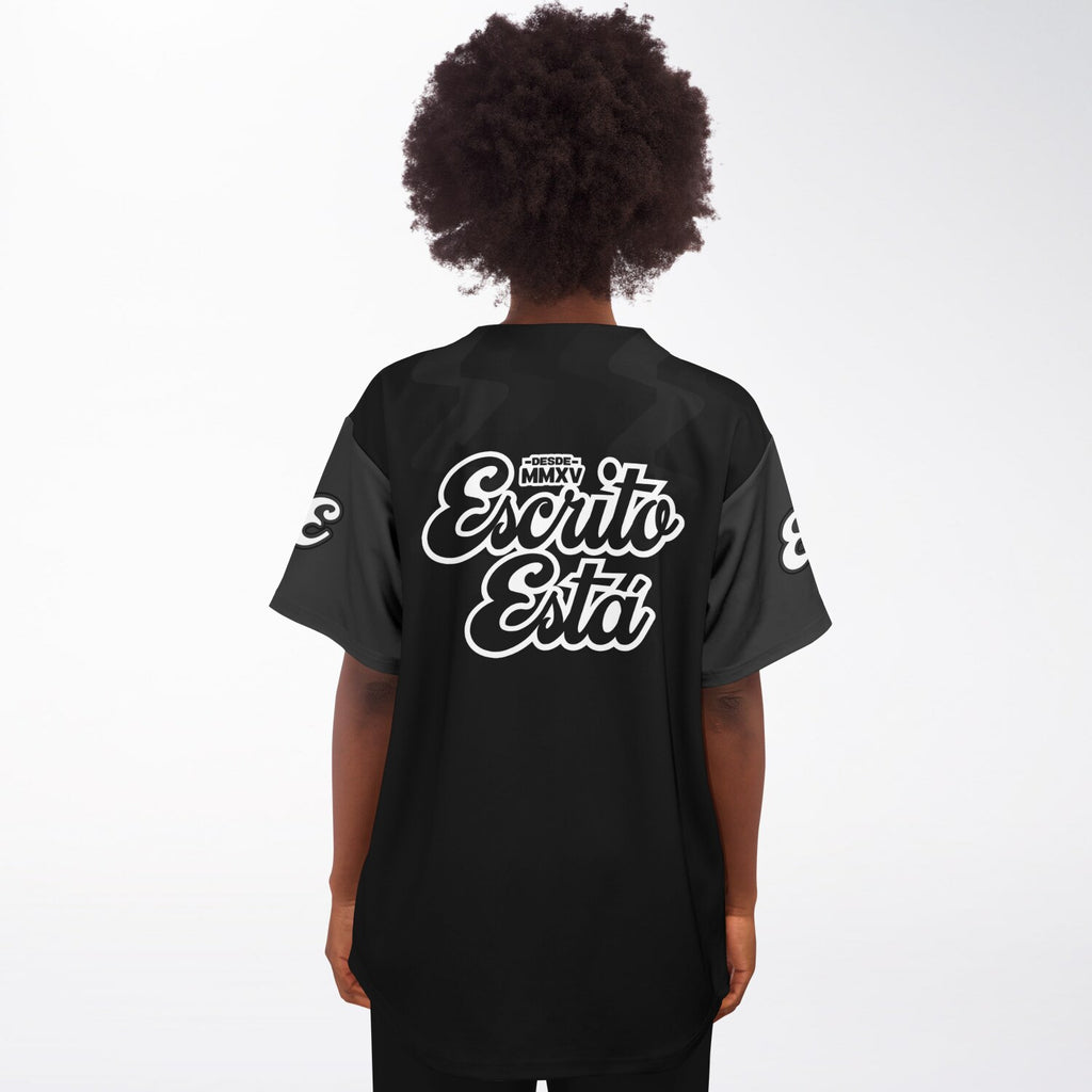 Black-Gray Baseball Jersey