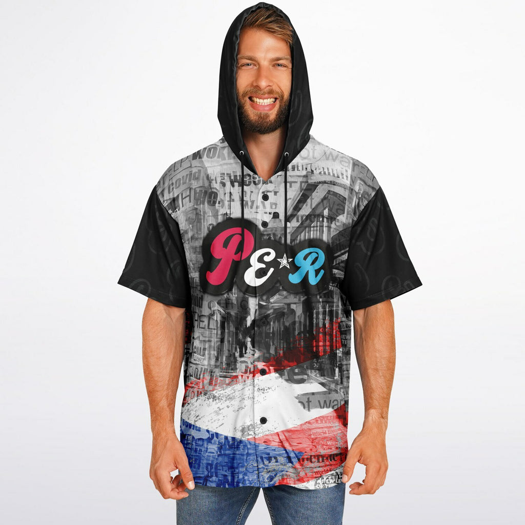 PER -Hooded Baseball Jersey