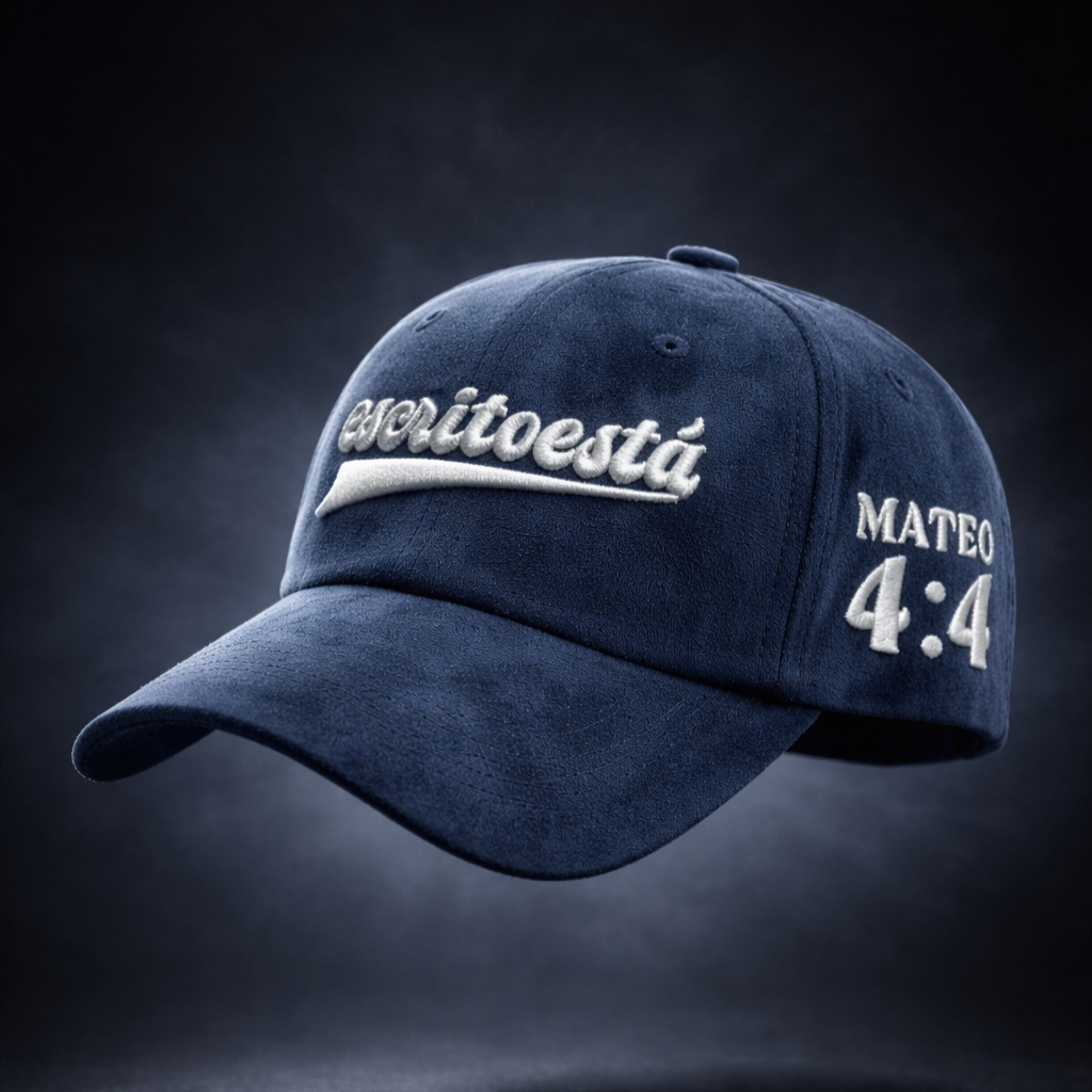 Gorra cristiana Legacy Cap Faithful ESCRITOESTÁ – gorra cristiana premium con mensaje de fe