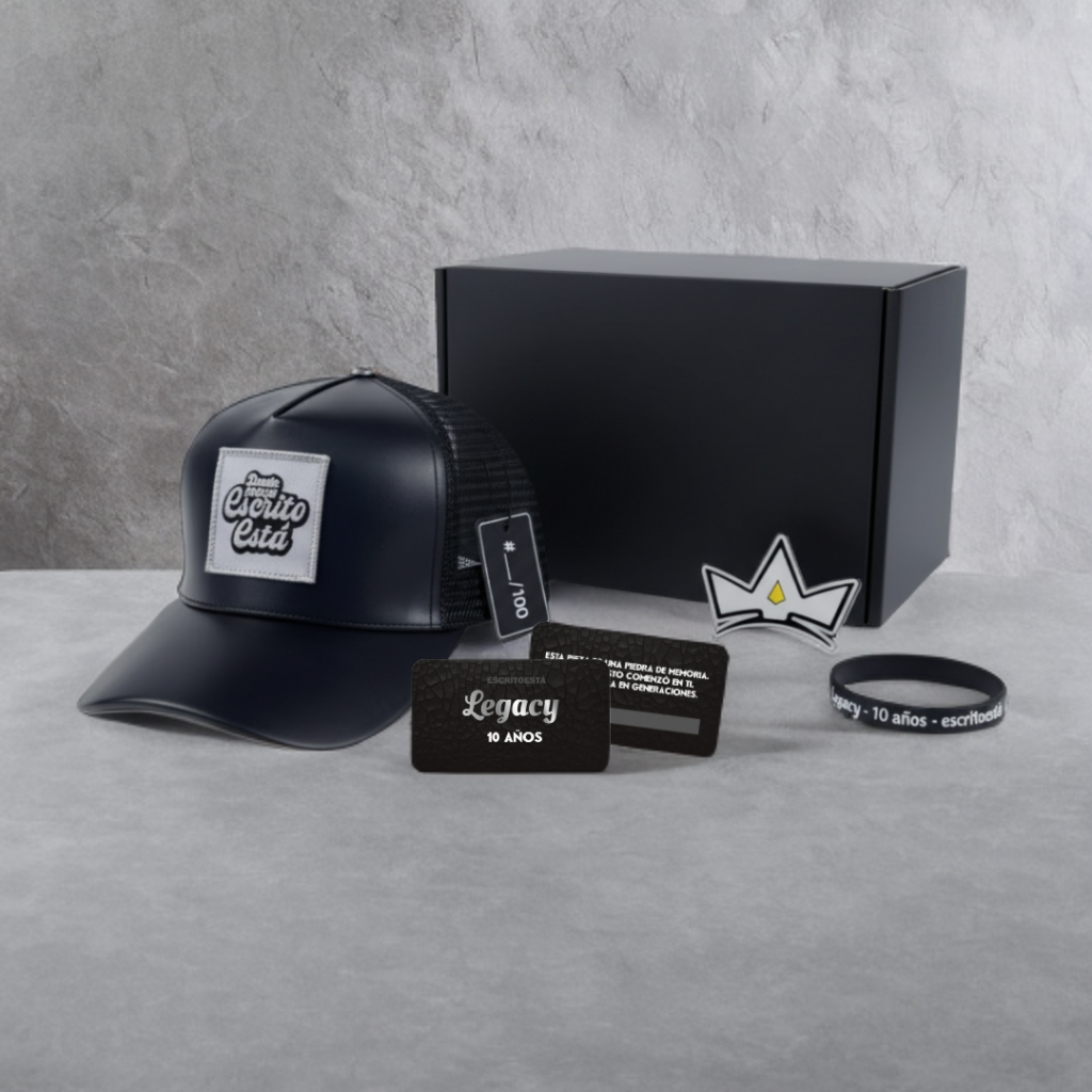 Legacy Leather Black Cap