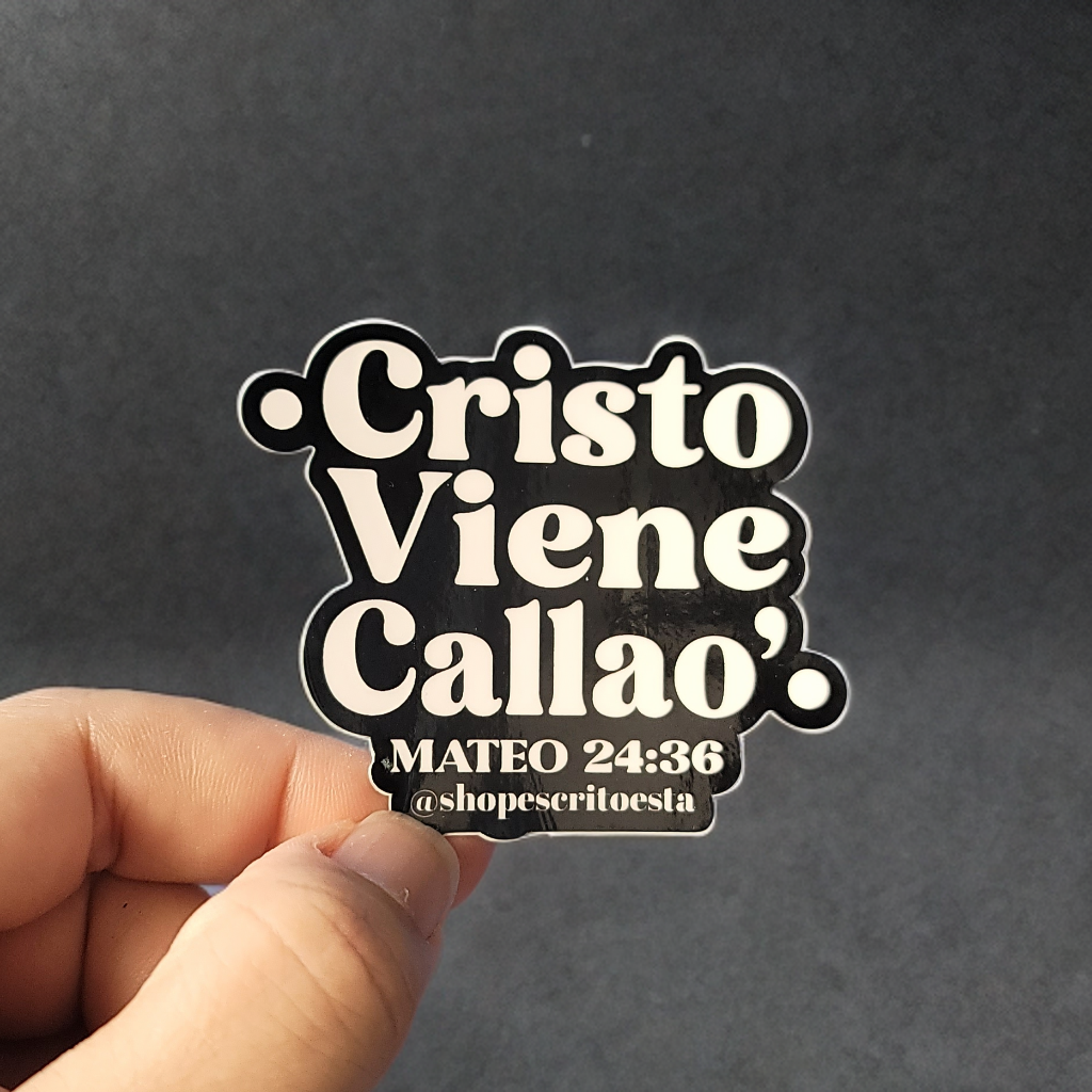 Sticker Cristo Viene Callao