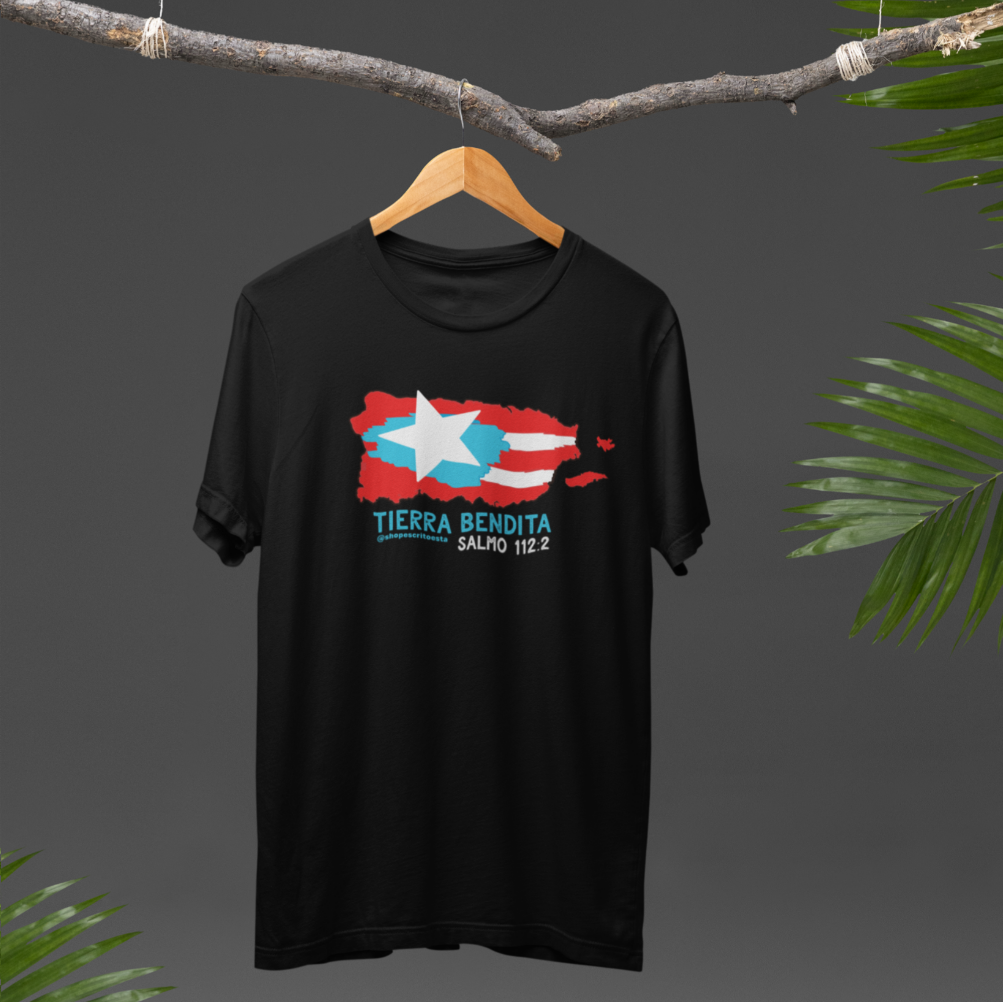 Camisa cristiana ESCRITOESTÁ– diseño icónico de fe y confianza.