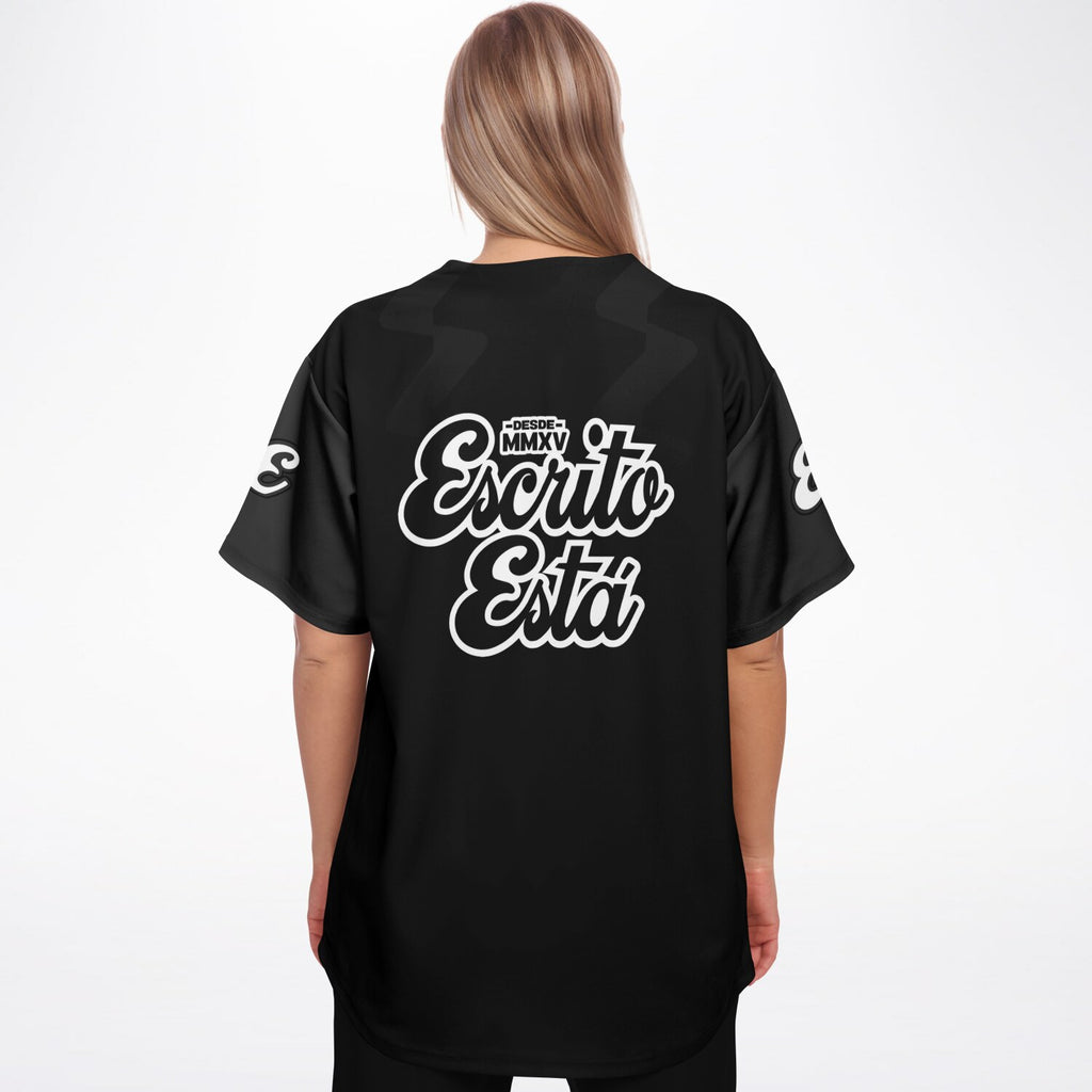 Black-Gray Baseball Jersey
