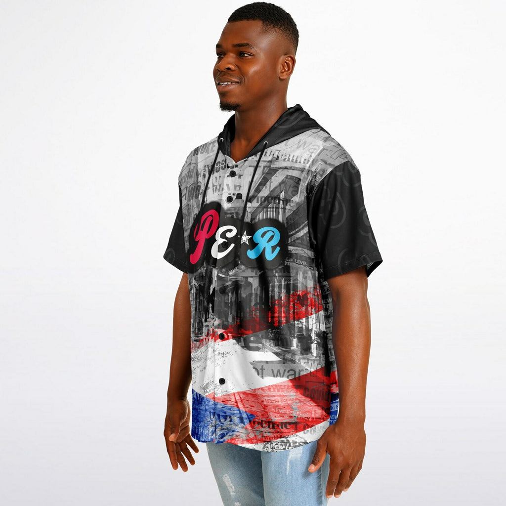 PER -Hooded Baseball Jersey