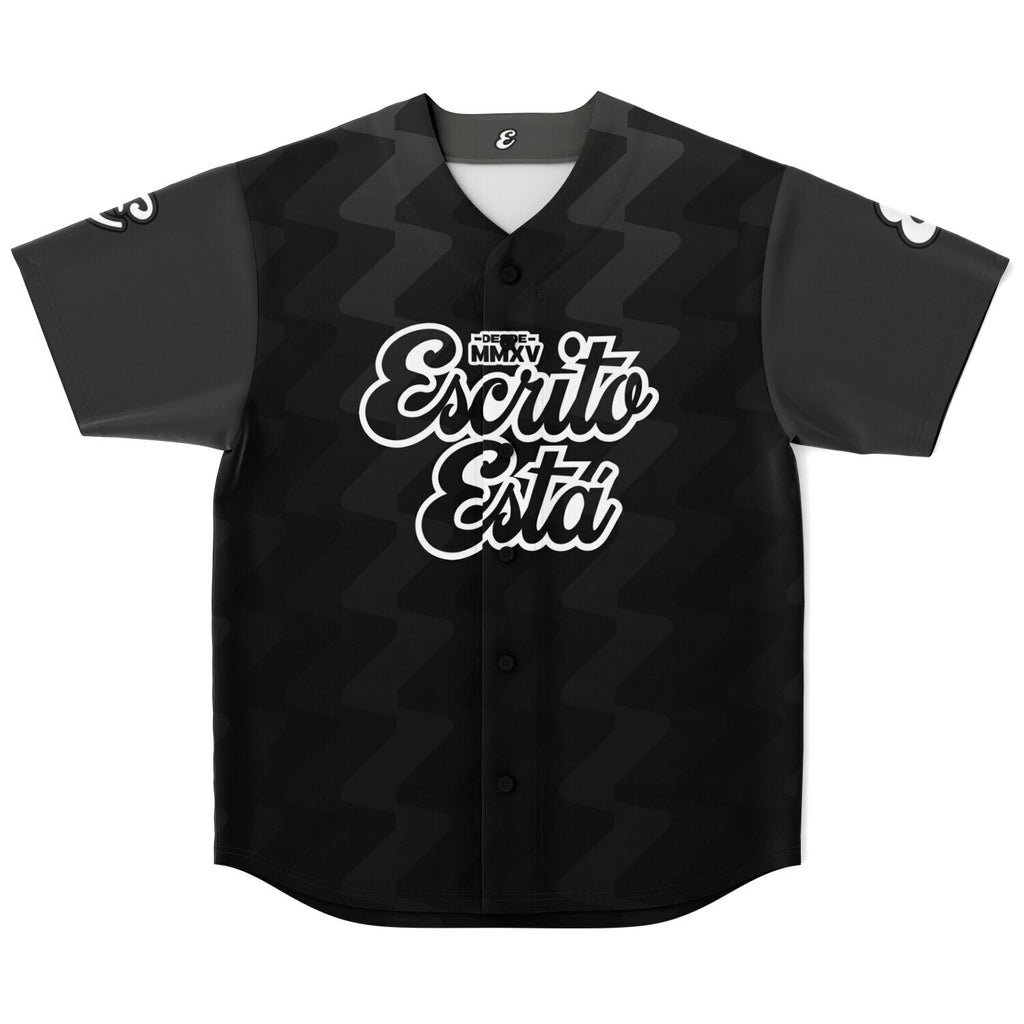 Black-Gray Baseball Jersey