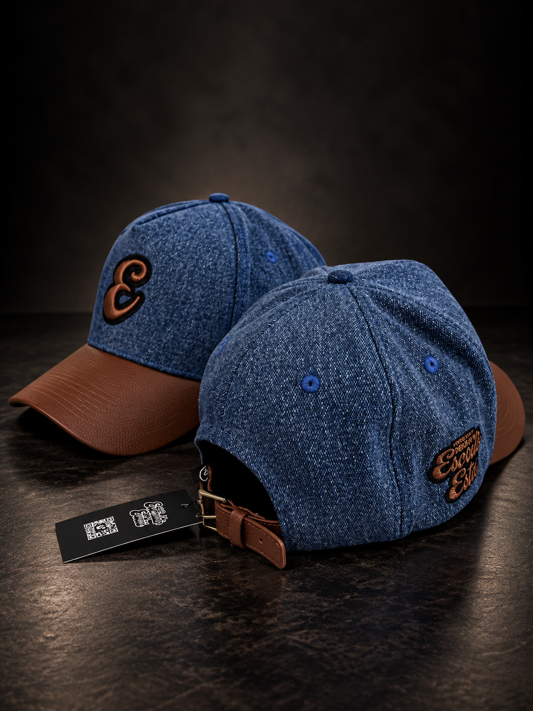 Gorra cristiana No Temas Denim de ESCRITOESTÁ, fotografía de producto.