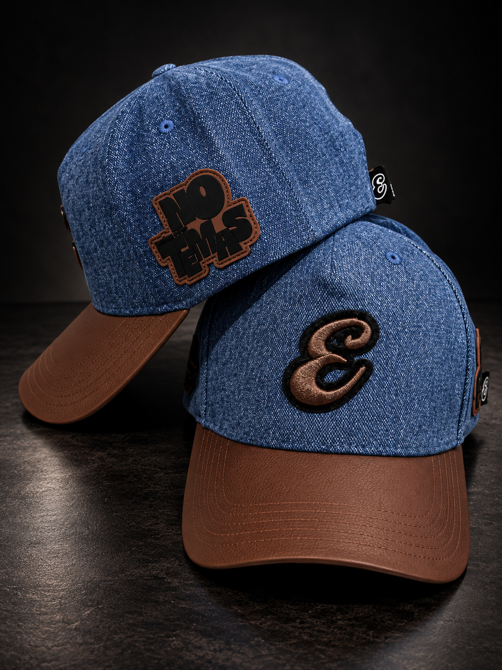Detalle de la gorra cristiana No Temas Denim de ESCRITOESTÁ.