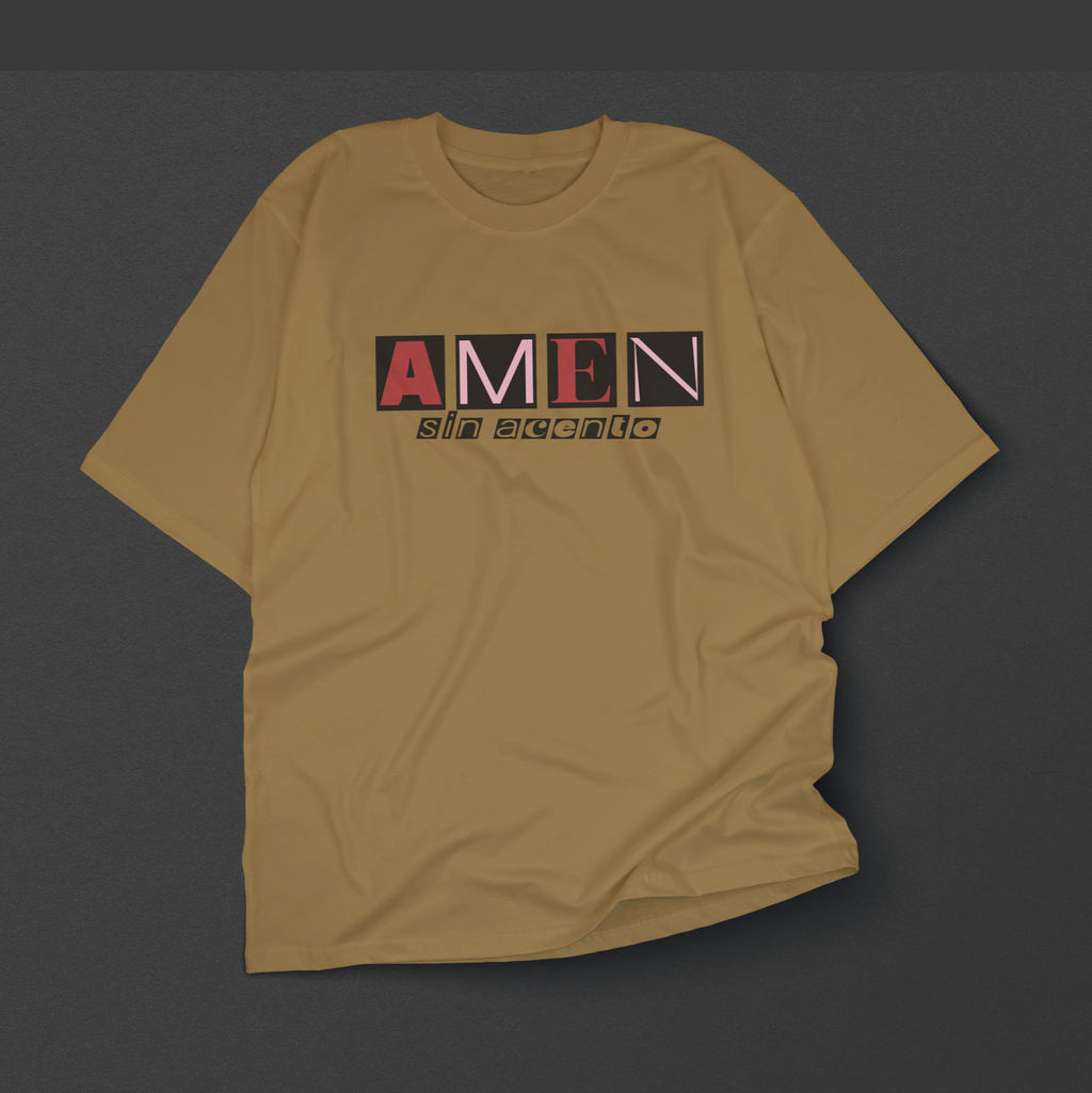 Amen sin acento. Camisa Heavyweight ESCRITOESTÁ 