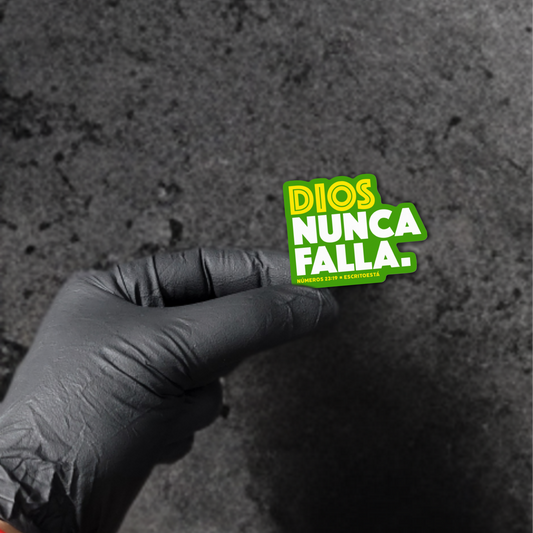 Sticker Dios Nunca Falla